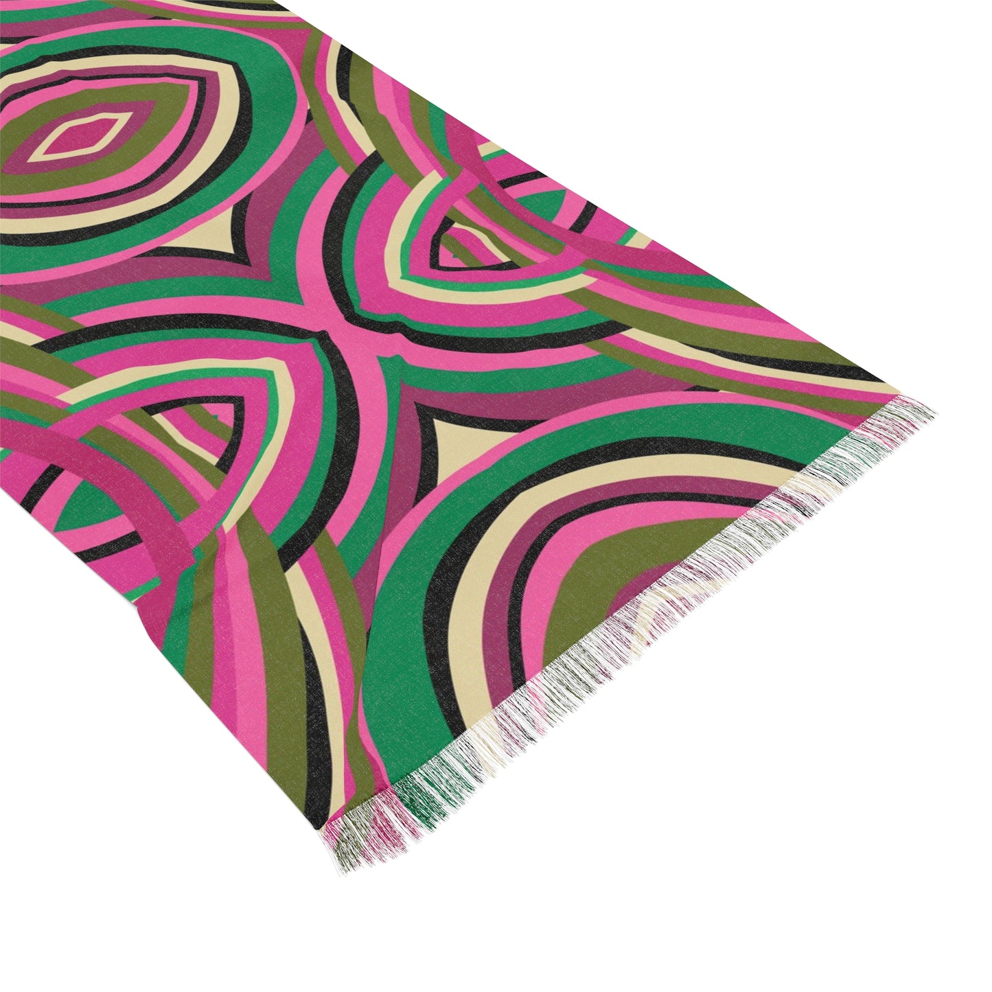 Pink & Green Supreme Design- Light Scarf