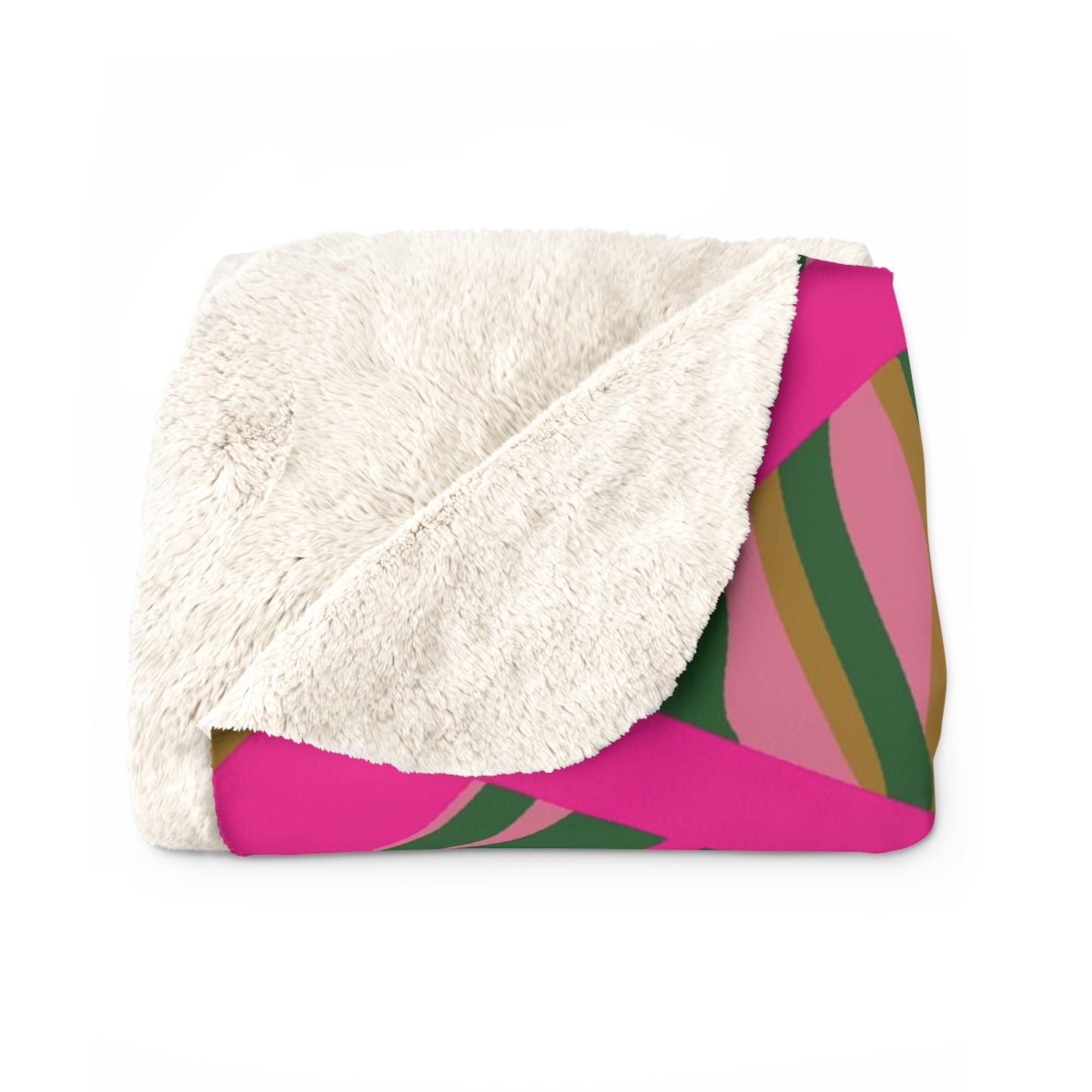 Pink Wild Lines Design- Sherpa Blanket