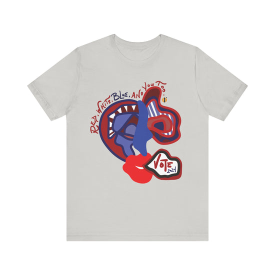 ABL VOTE Face (D2)- Unisex Jersey Short Sleeve Tee