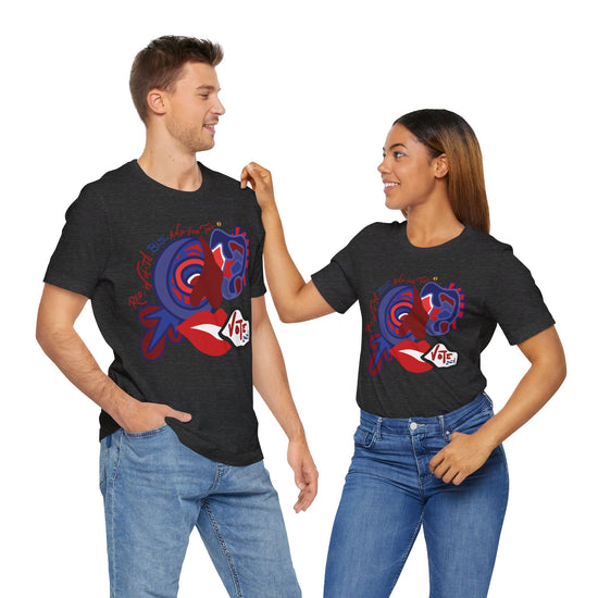 ABL VOTE Face (D3)- Unisex Jersey Short Sleeve Tee