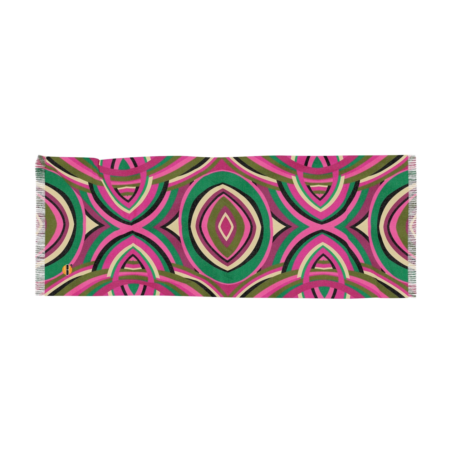 Pink & Green Supreme Design- Light Scarf