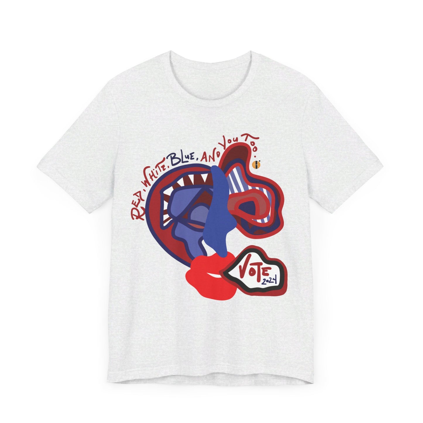 ABL VOTE Face (D2)- Unisex Jersey Short Sleeve Tee