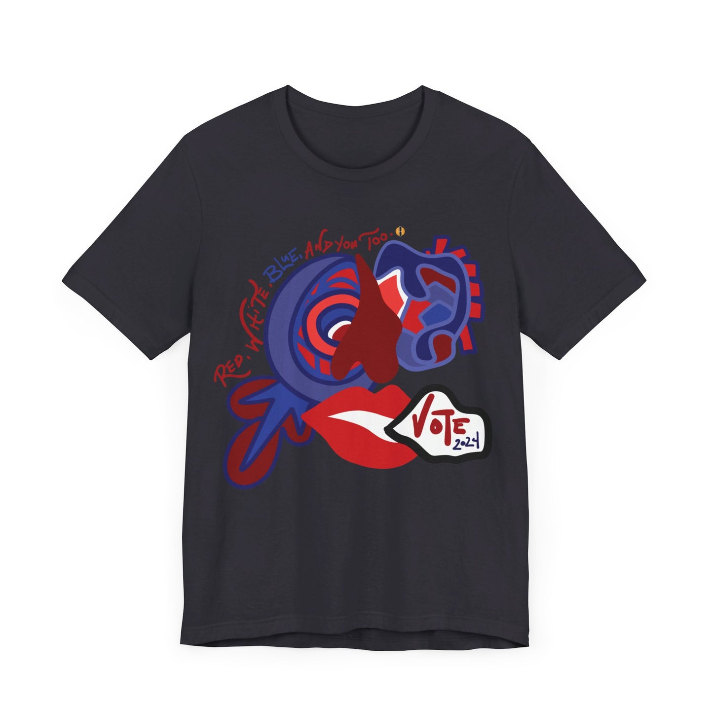 ABL VOTE Face (D3)- Unisex Jersey Short Sleeve Tee