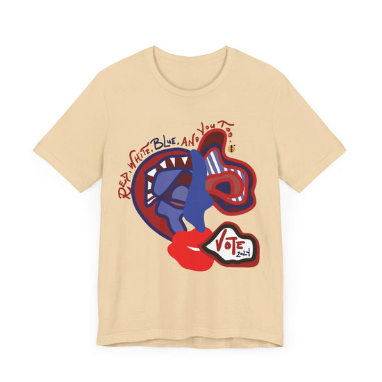 ABL VOTE Face (D2)- Unisex Jersey Short Sleeve Tee