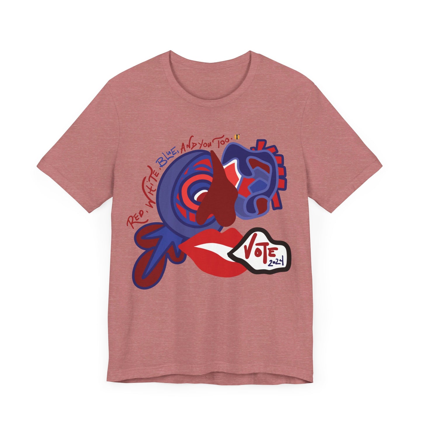 ABL VOTE Face (D3)- Unisex Jersey Short Sleeve Tee