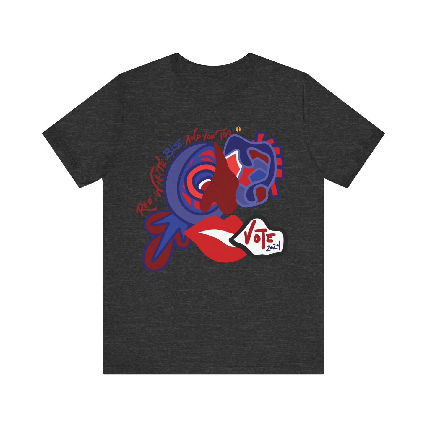 ABL VOTE Face (D3)- Unisex Jersey Short Sleeve Tee