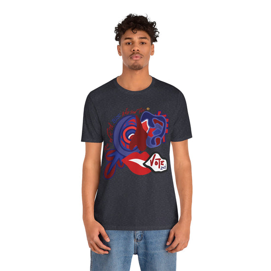 ABL VOTE Face (D3)- Unisex Jersey Short Sleeve Tee