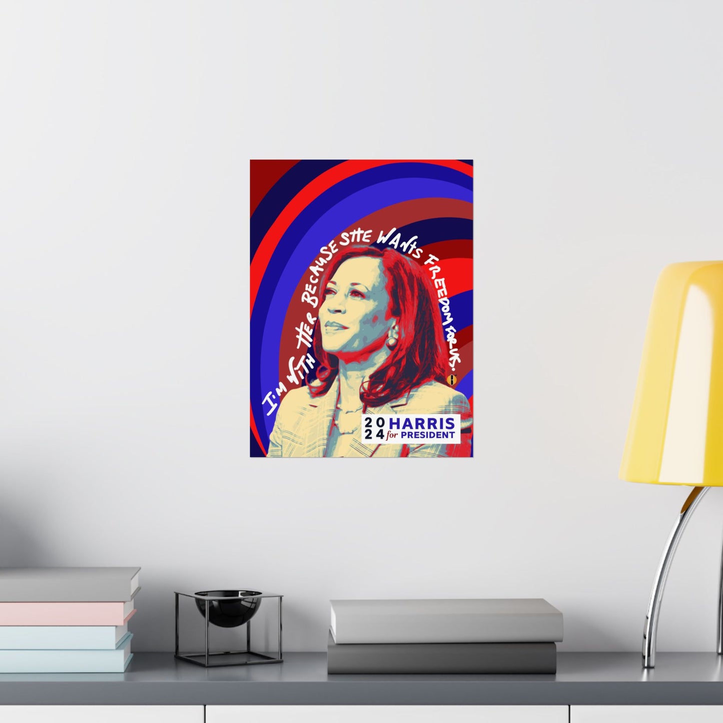 Harris for President- Freedom for Us (Matte Vertical Poster)