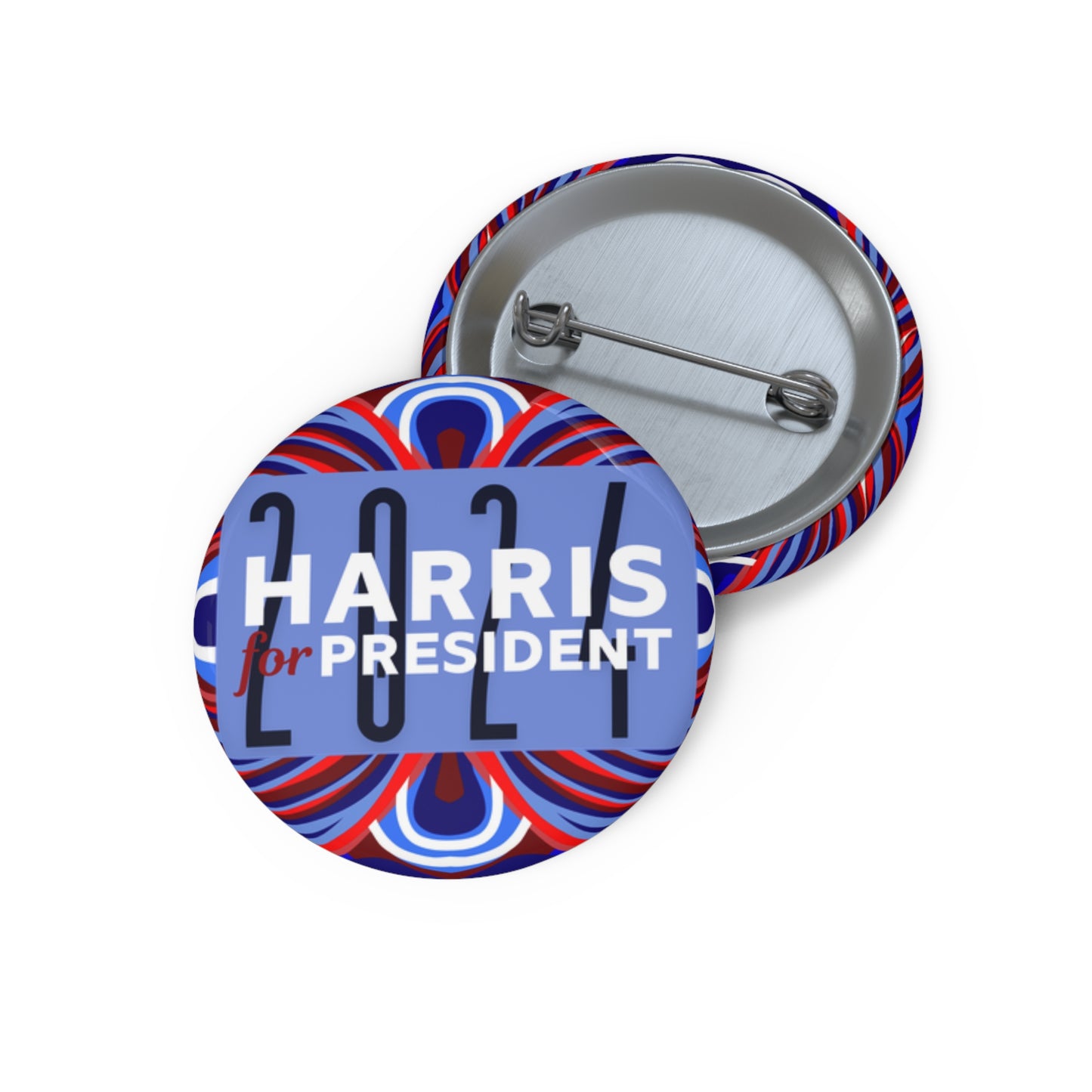 Harris for President (Blue 2024)  Pin Buttons