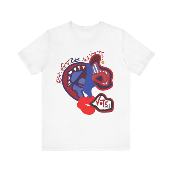 ABL VOTE Face (D2)- Unisex Jersey Short Sleeve Tee