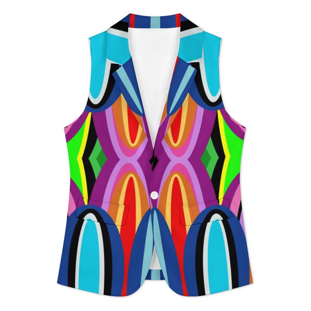 Colorful Ellipses- Women's Suit Vest