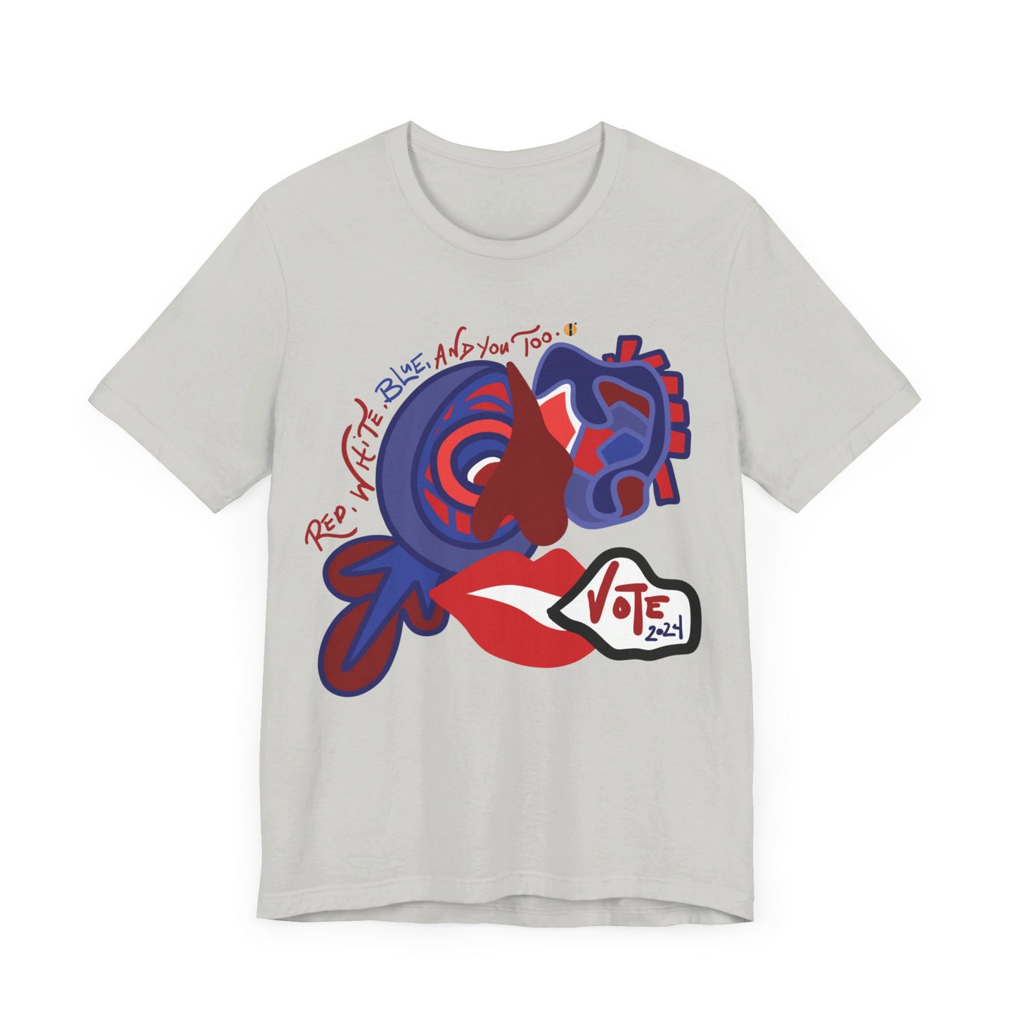 ABL VOTE Face (D3)- Unisex Jersey Short Sleeve Tee