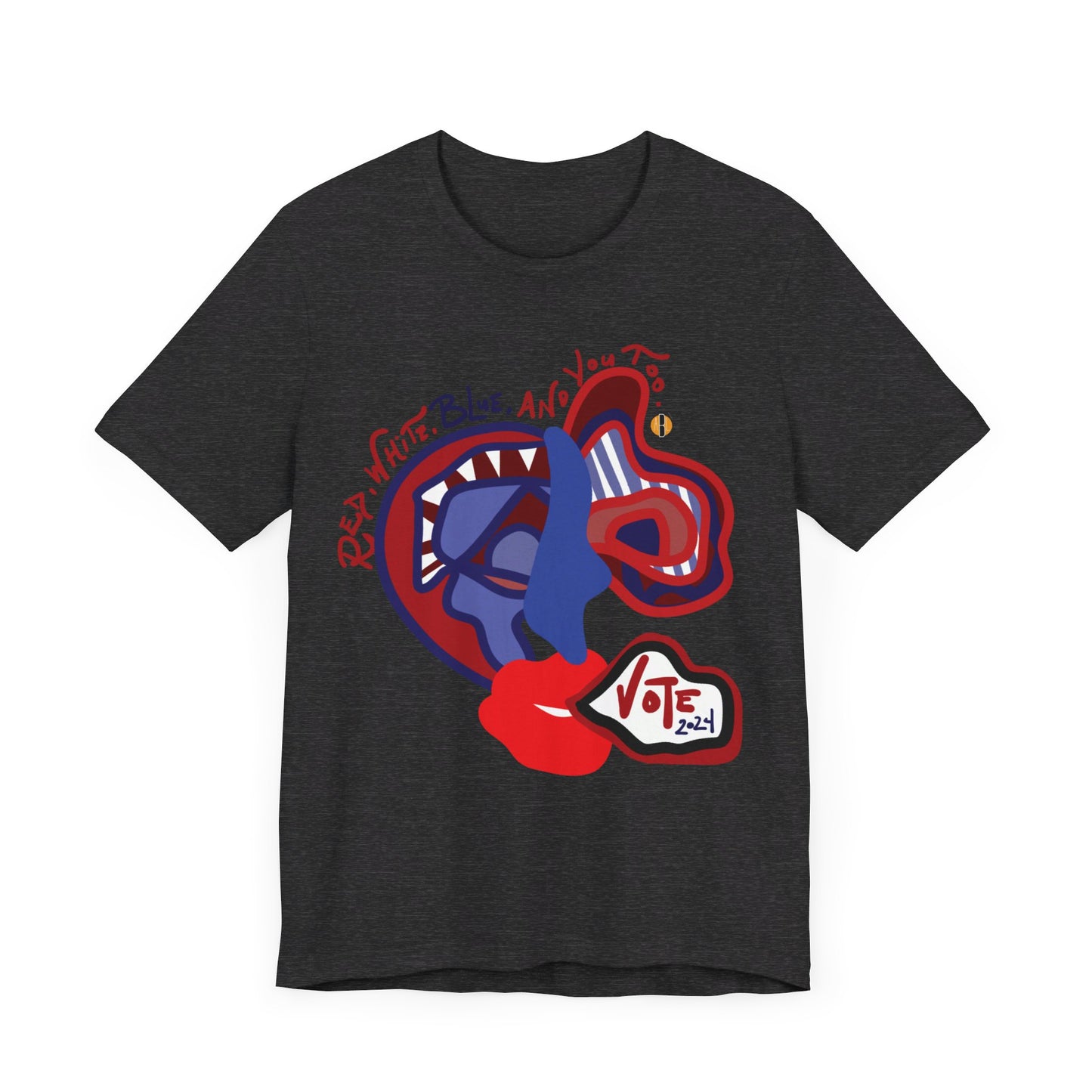 ABL VOTE Face (D2)- Unisex Jersey Short Sleeve Tee