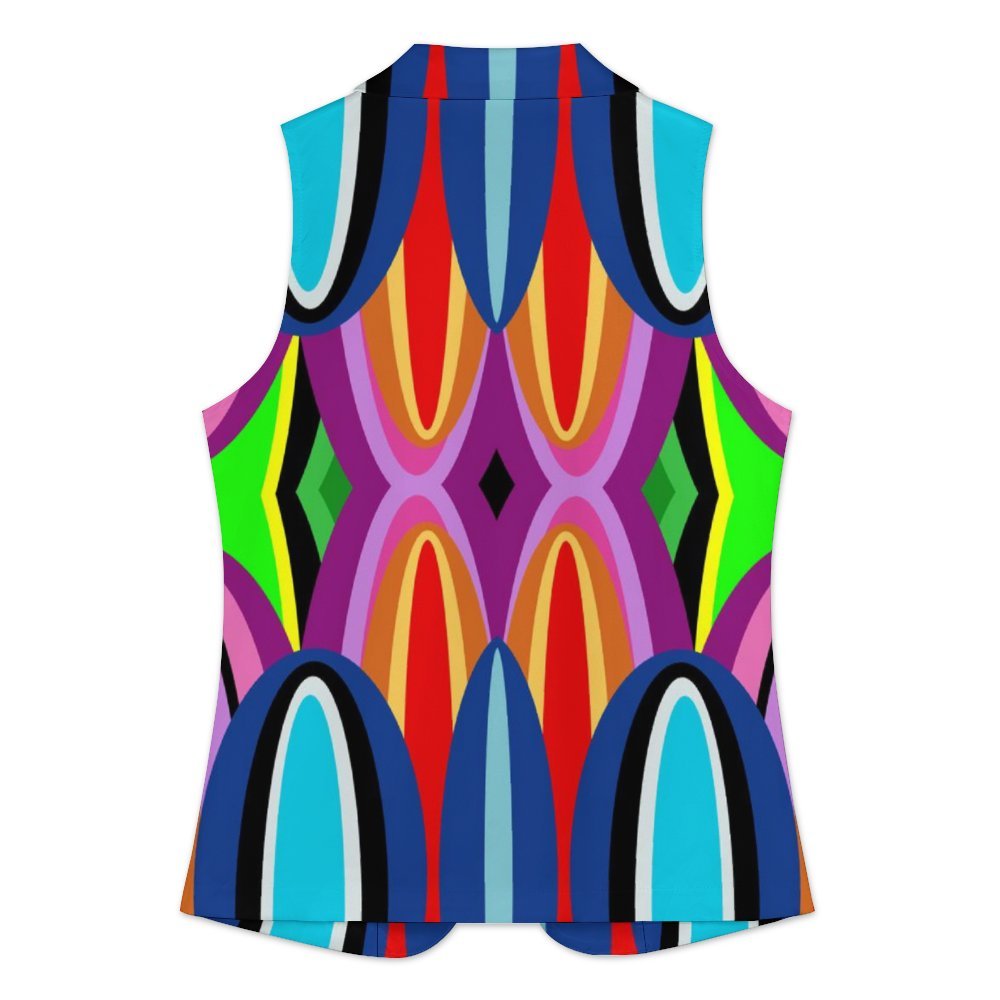 Colorful Ellipses- Women's Suit Vest