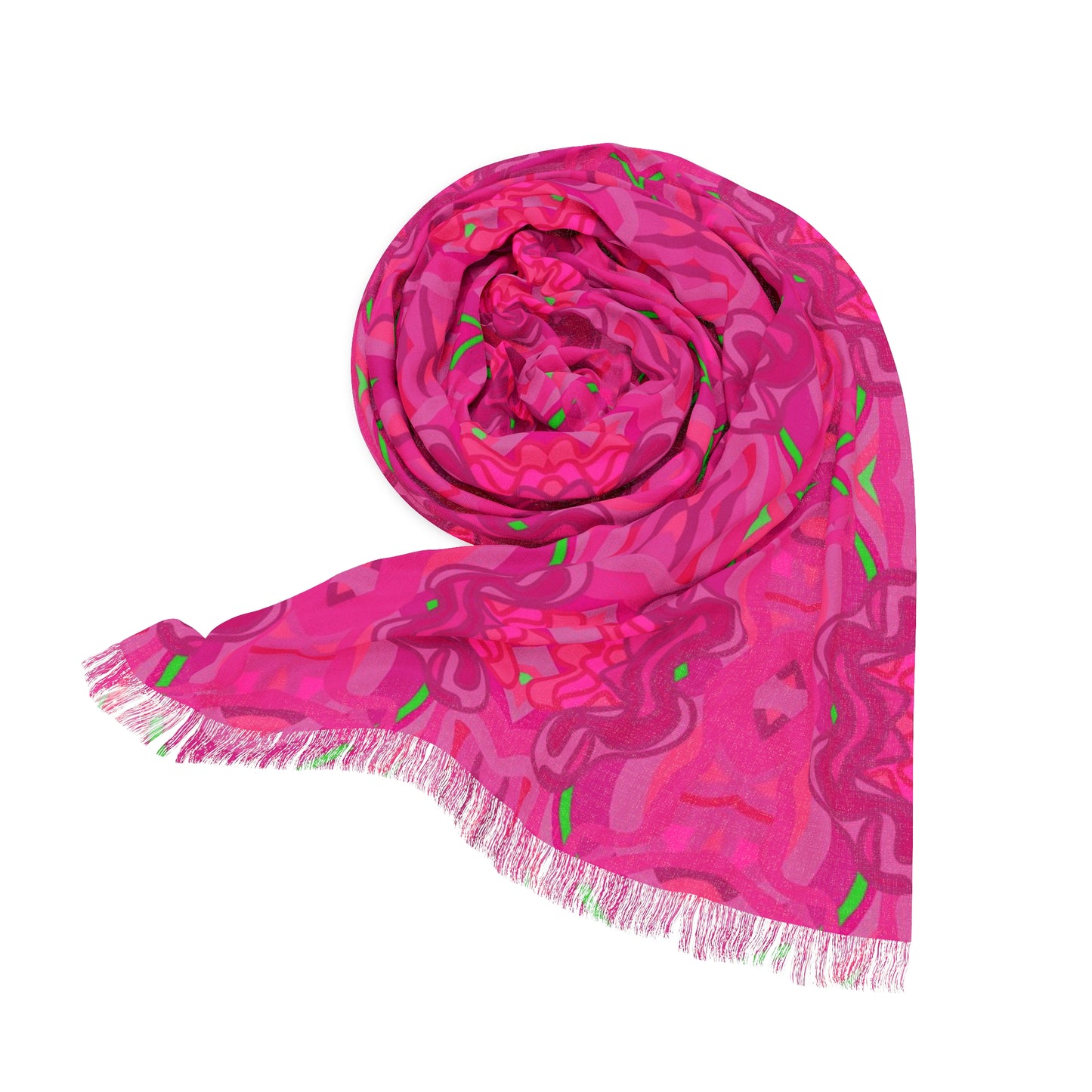 Pink and Green Lime Pop Design- Light Scarf