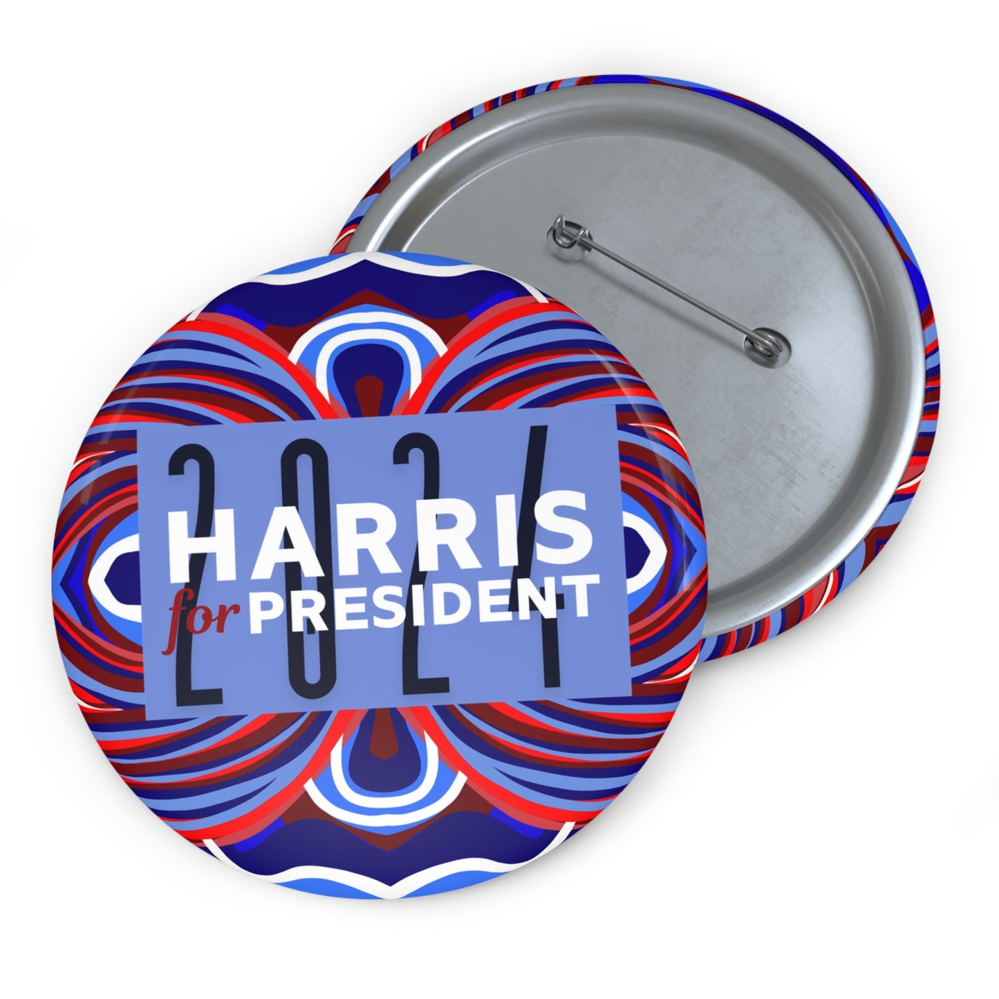 Harris for President (Blue 2024)  Pin Buttons