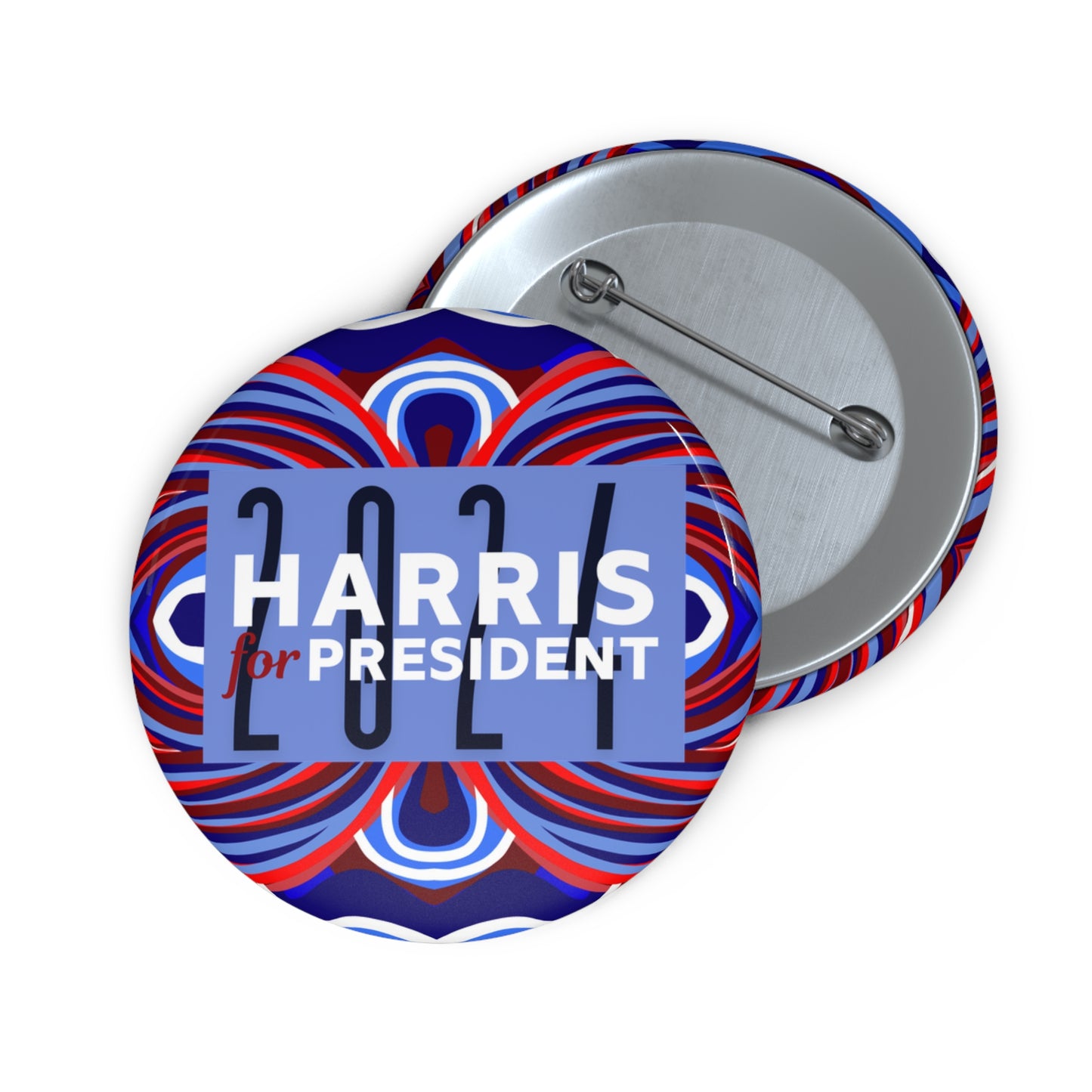 Harris for President (Blue 2024)  Pin Buttons