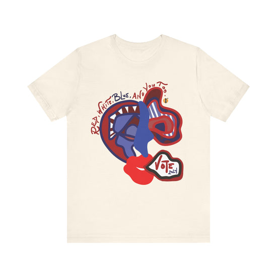 ABL VOTE Face (D2)- Unisex Jersey Short Sleeve Tee