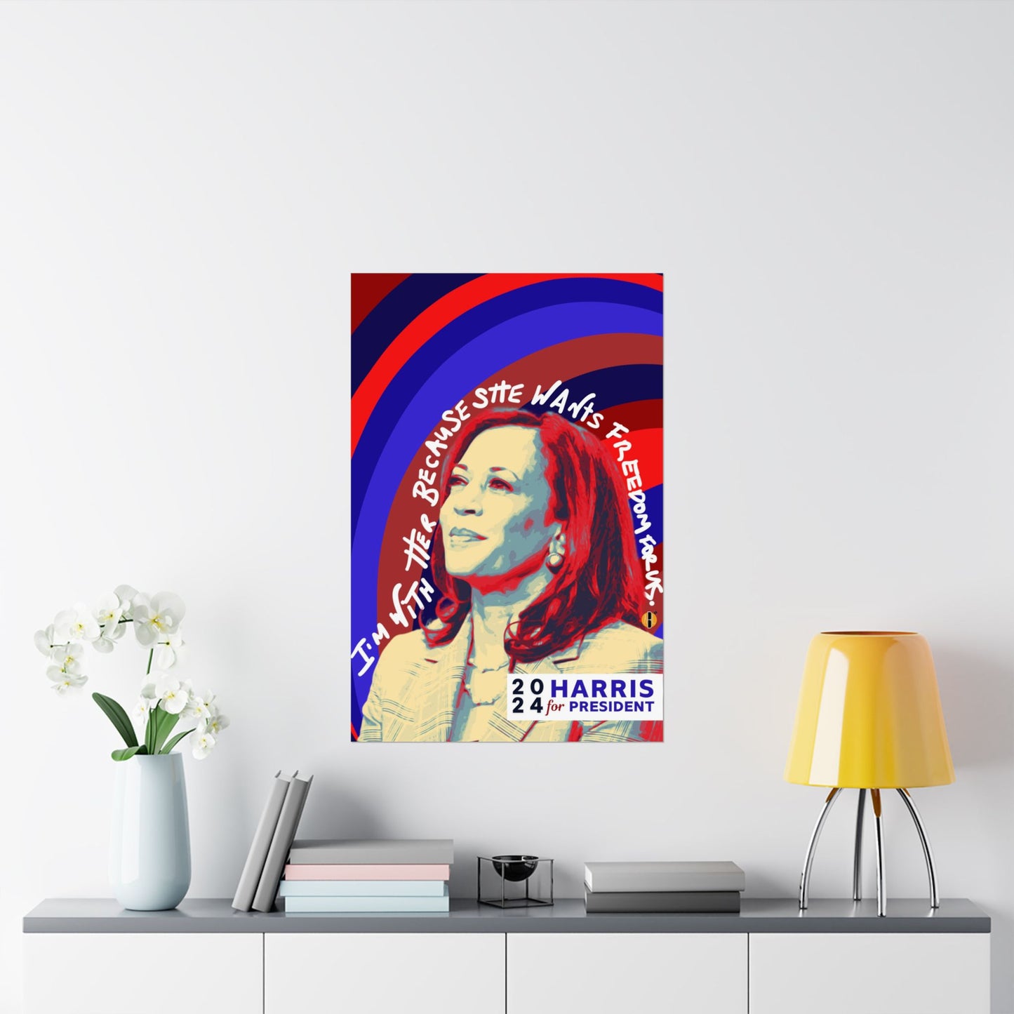 Harris for President- Freedom for Us (Matte Vertical Poster)