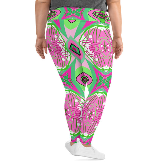 Pink Flow- Plus Size Leggings