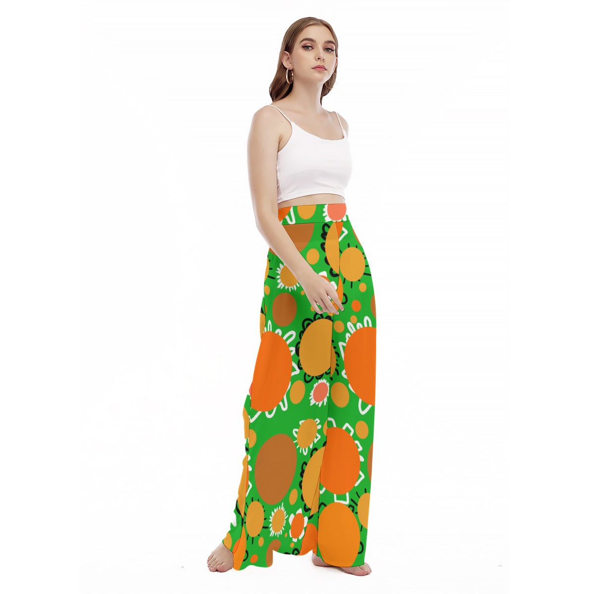 OG Sunkiss Design- Women's High Waist Wide Leg Trousers