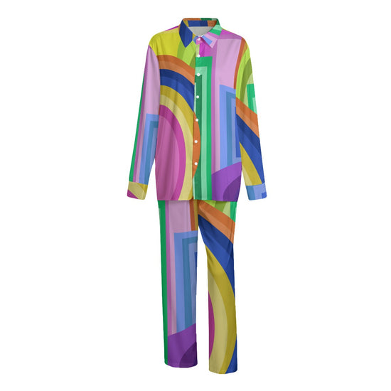 Deco Drive Design- Unisex (Faux) Silk Pants Suit