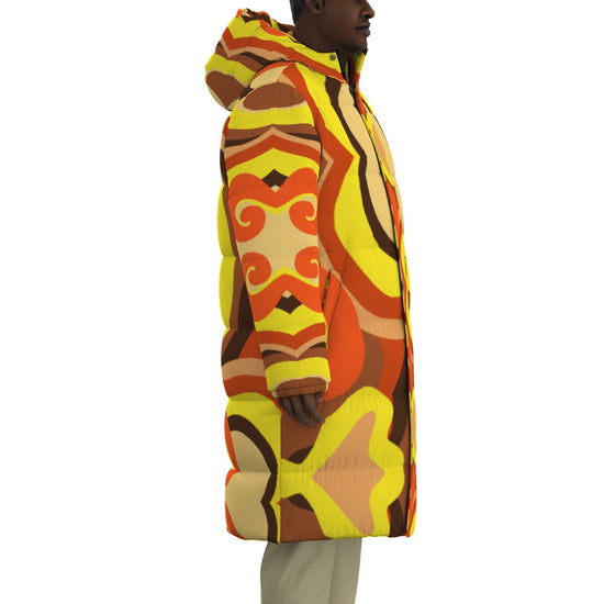 Brownsville Design- Print Unisex (Long) Down Jacket