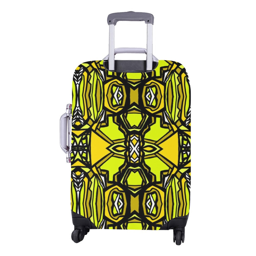 Golden Flourysh- Luggage Cover/Medium 22"-25"